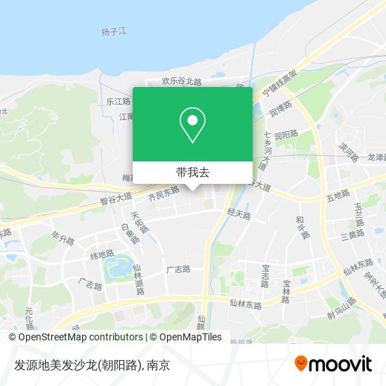 发源地美发沙龙(朝阳路)地图