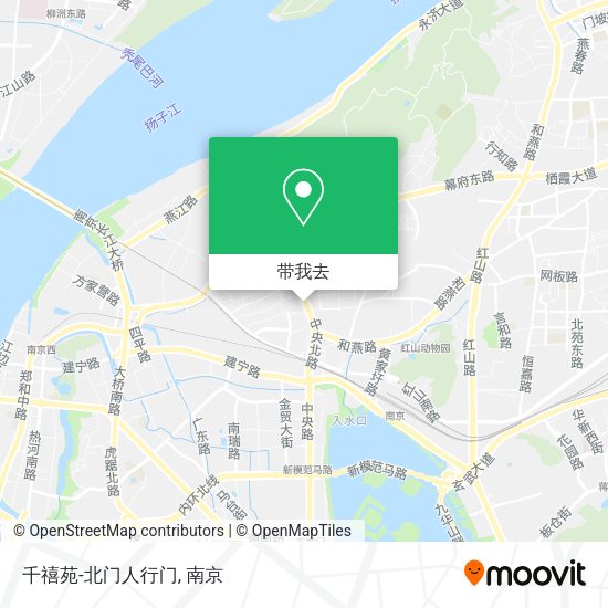 千禧苑-北门人行门地图