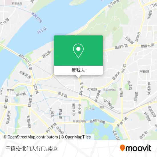 千禧苑-北门人行门地图