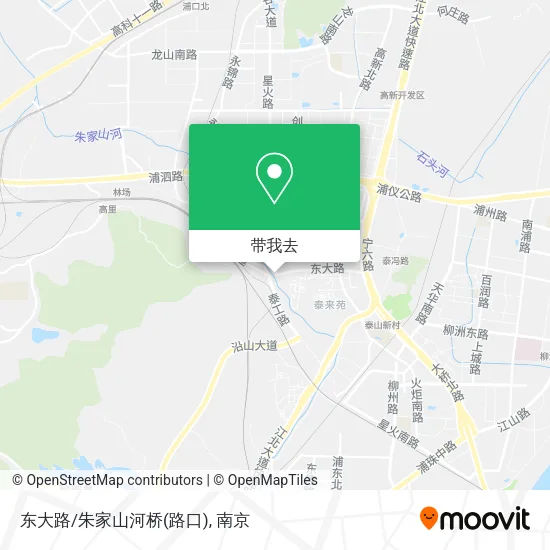 东大路/朱家山河桥(路口)地图