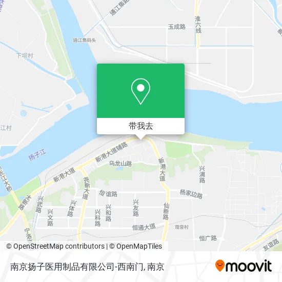 南京扬子医用制品有限公司-西南门地图