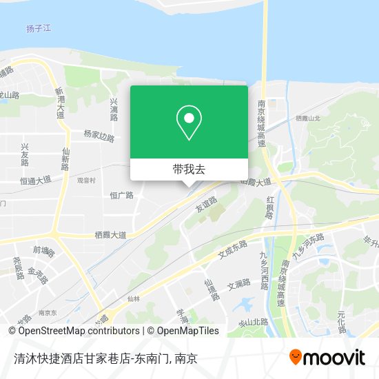 清沐快捷酒店甘家巷店-东南门地图