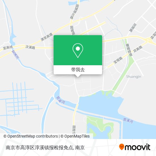 南京市高淳区淳溪镇报检报免点地图