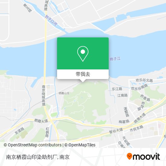南京栖霞山印染助剂厂地图