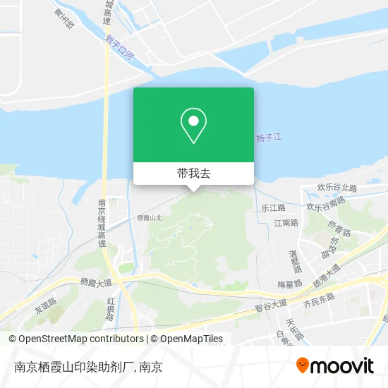 南京栖霞山印染助剂厂地图