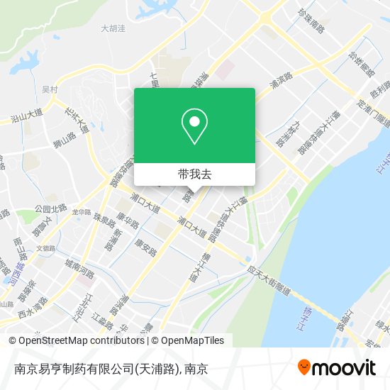 南京易亨制药有限公司(天浦路)地图