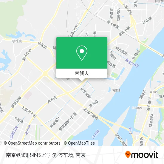 南京铁道职业技术学院-停车场地图