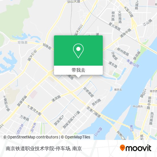 南京铁道职业技术学院-停车场地图