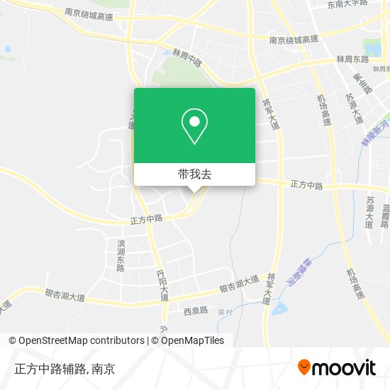 正方中路辅路地图