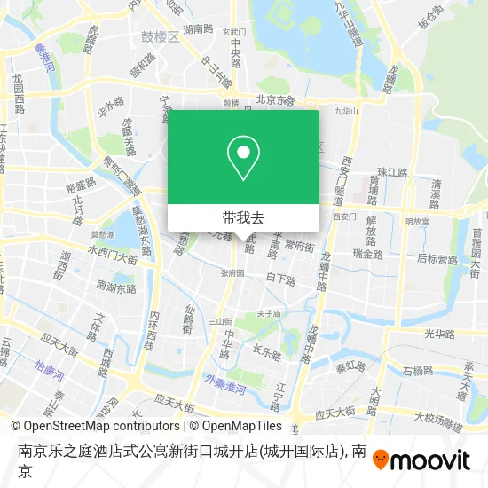 南京乐之庭酒店式公寓新街口城开店(城开国际店)地图