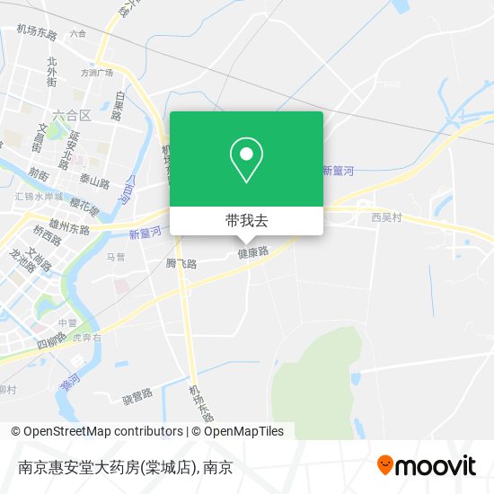 南京惠安堂大药房(棠城店)地图