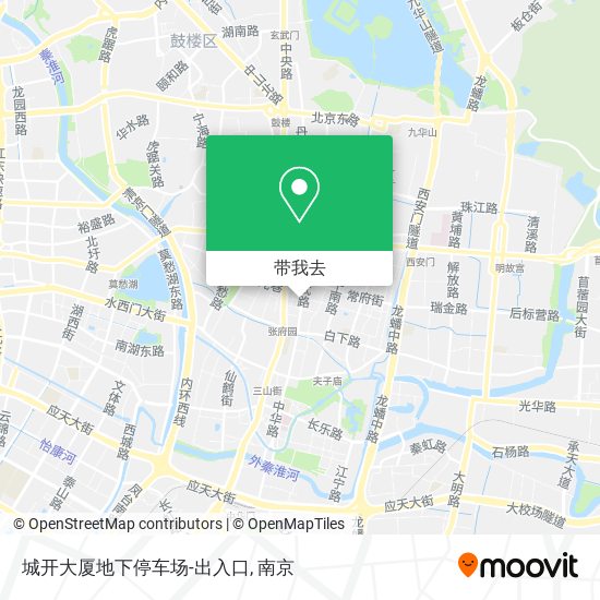 城开大厦地下停车场-出入口地图