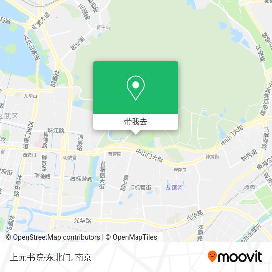 上元书院-东北门地图