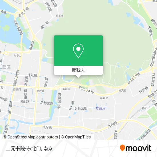 上元书院-东北门地图