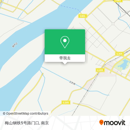 梅山钢铁5号路门口地图