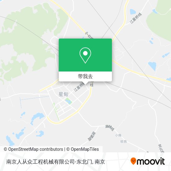 南京人从众工程机械有限公司-东北门地图