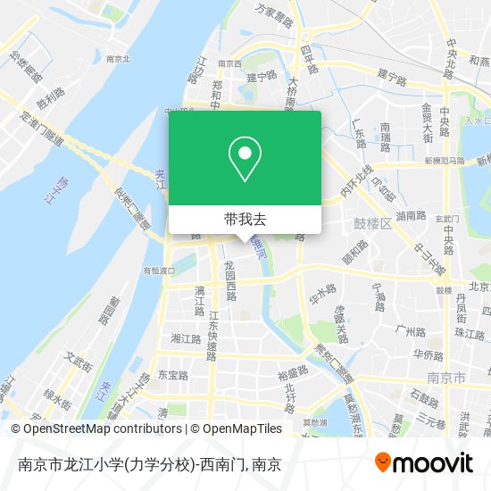 南京市龙江小学(力学分校)-西南门地图