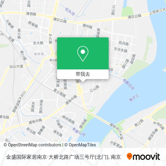 金盛国际家居南京·大桥北路广场三号厅(北门)地图