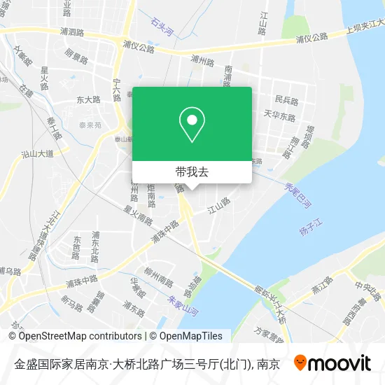 金盛国际家居南京·大桥北路广场三号厅(北门)地图