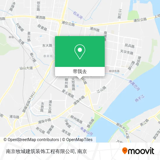 南京牧城建筑装饰工程有限公司地图