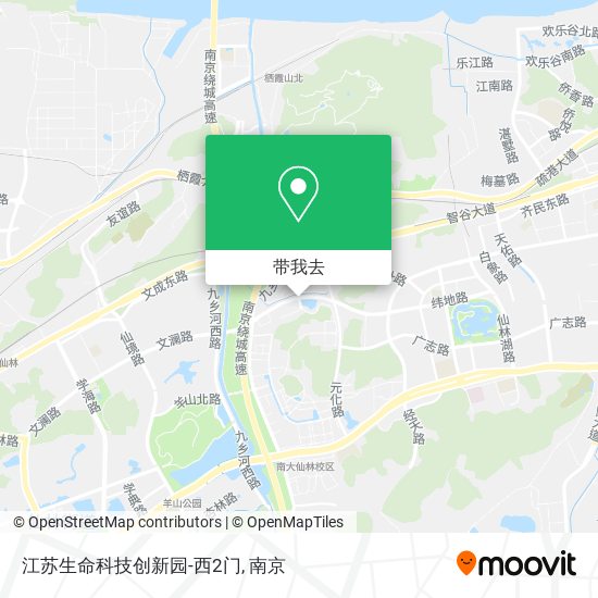 江苏生命科技创新园-西2门地图