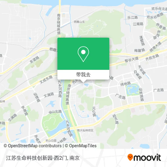 江苏生命科技创新园-西2门地图
