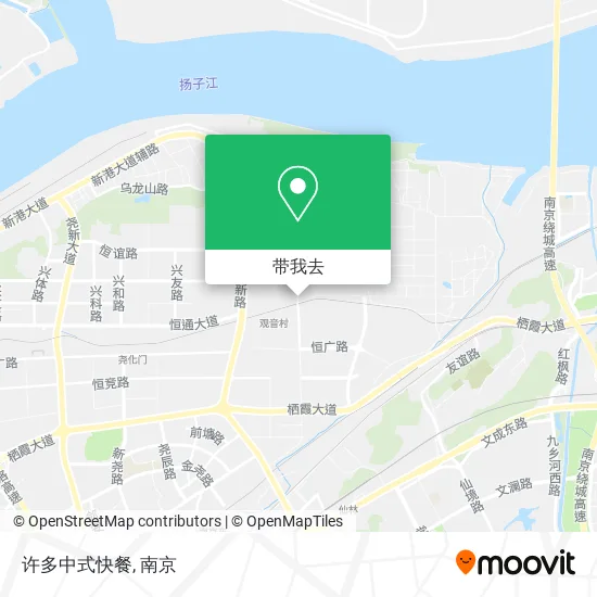 许多中式快餐地图