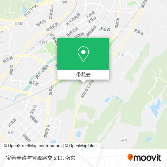 宝善寺路与登峰路交叉口地图