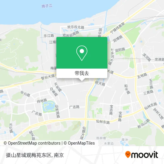 摄山星城观梅苑东区地图