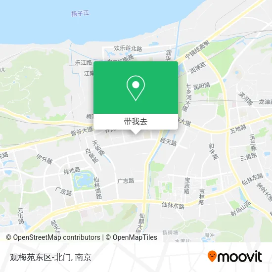 观梅苑东区-北门地图