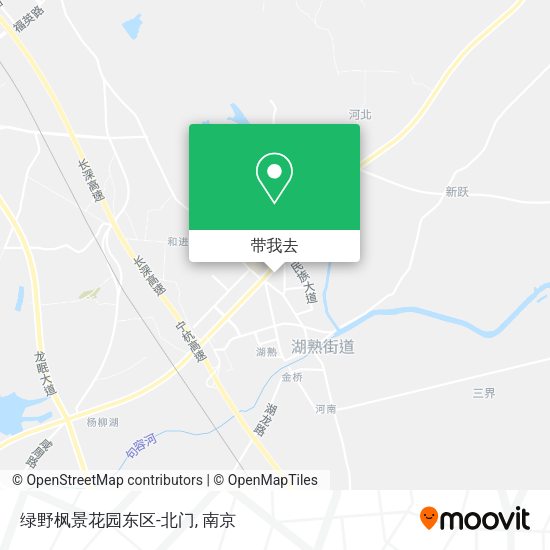 绿野枫景花园东区-北门地图