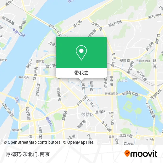 厚德苑-东北门地图