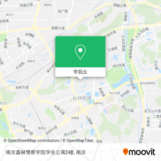 南京森林警察学院学生公寓D楼地图