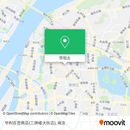 华利百货商店(三牌楼大街店)地图