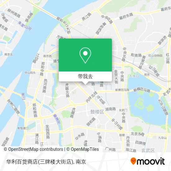 华利百货商店(三牌楼大街店)地图
