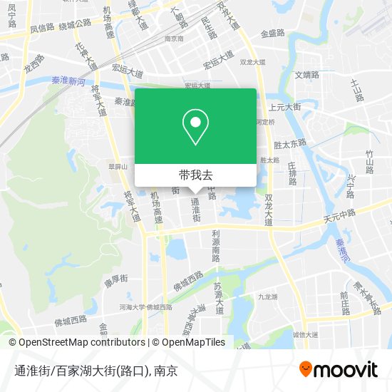 通淮街/百家湖大街(路口)地图