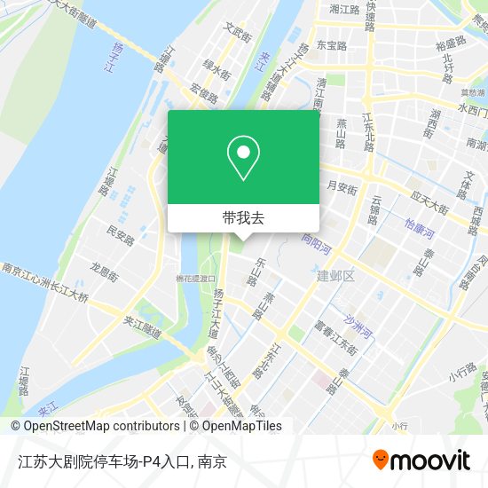 江苏大剧院停车场-P4入口地图