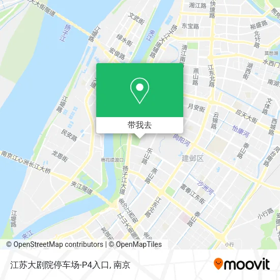 江苏大剧院停车场-P4入口地图