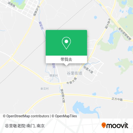 谷里敬老院-南门地图