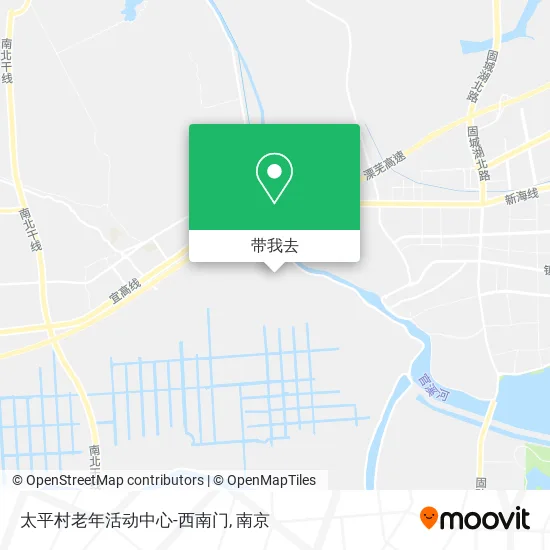 太平村老年活动中心-西南门地图