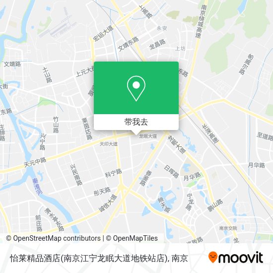 怡莱精品酒店(南京江宁龙眠大道地铁站店)地图