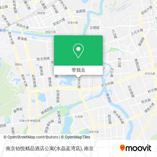 南京铂悦精品酒店公寓(水晶蓝湾店)地图