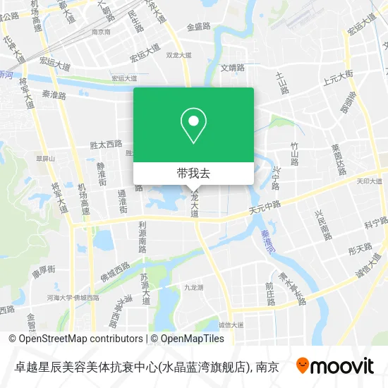 卓越星辰美容美体抗衰中心(水晶蓝湾旗舰店)地图