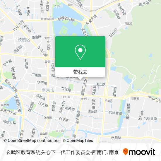 玄武区教育系统关心下一代工作委员会-西南门地图