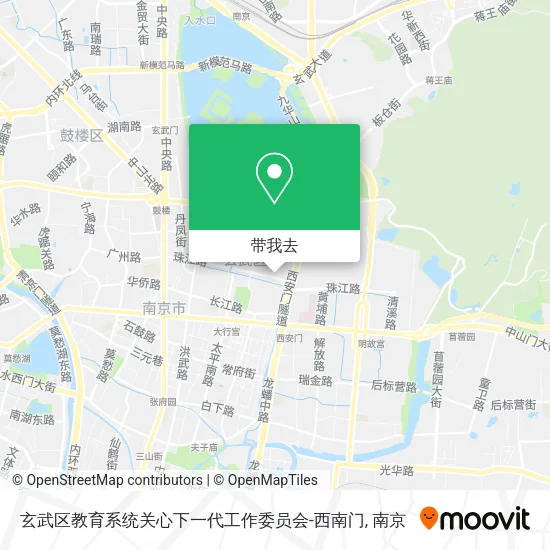 玄武区教育系统关心下一代工作委员会-西南门地图