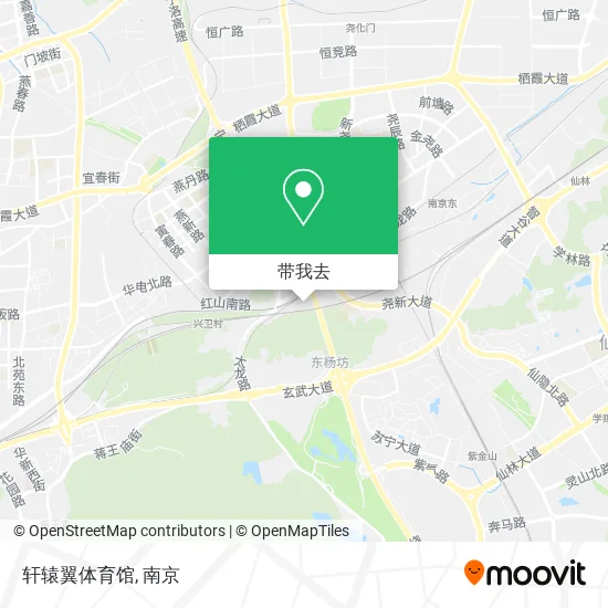 轩辕翼体育馆地图