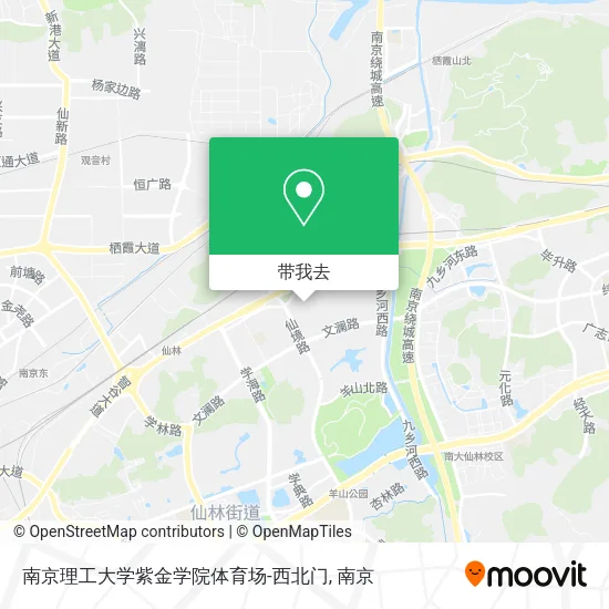 南京理工大学紫金学院体育场-西北门地图