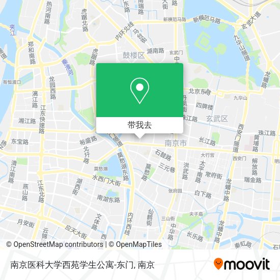 南京医科大学西苑学生公寓-东门地图