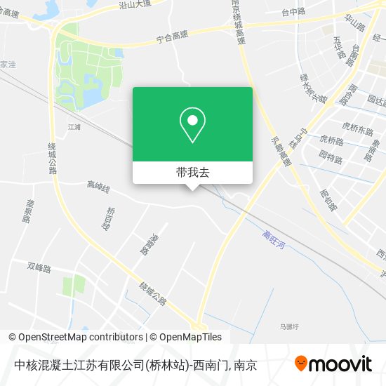 中核混凝土江苏有限公司(桥林站)-西南门地图
