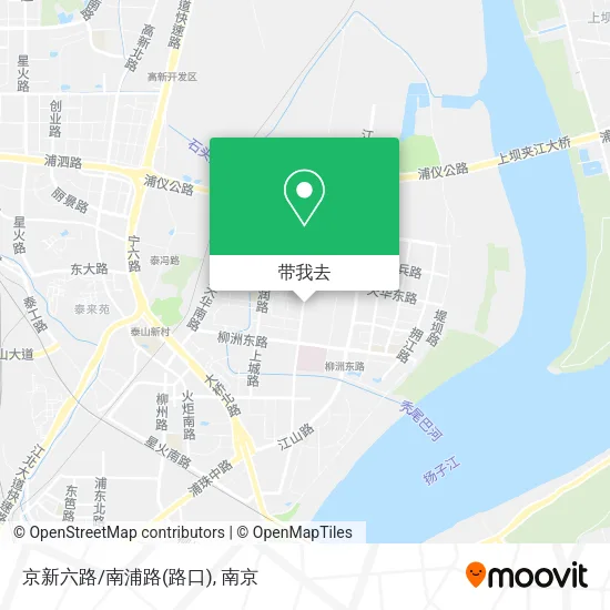 京新六路/南浦路(路口)地图